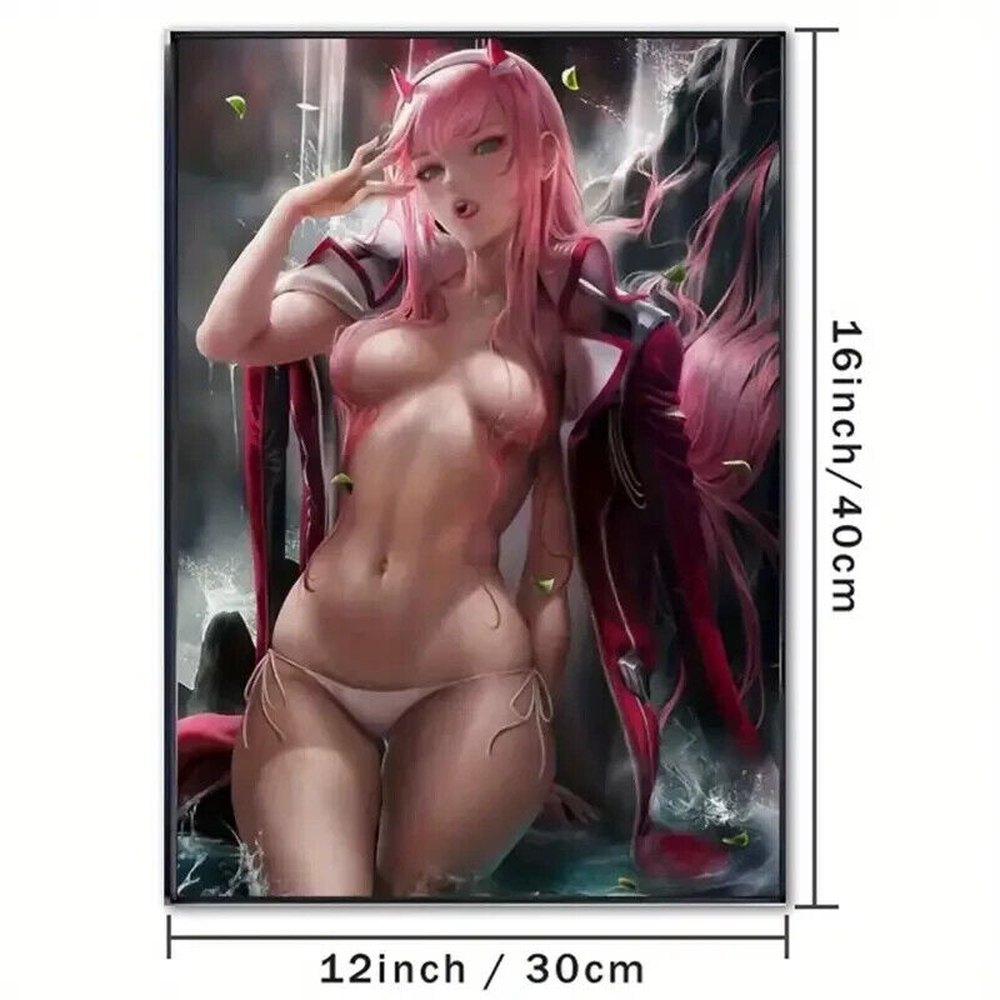 Anime Girl With Pink Hair Artistic Canvas Print 12" X 16" Art:Art Prints Style Your Walls